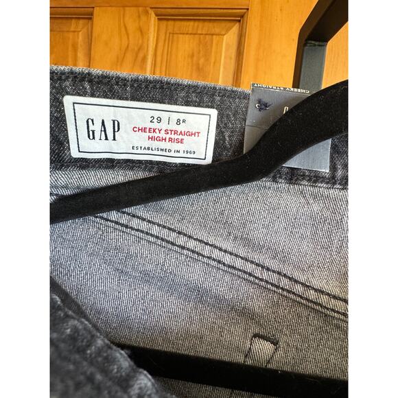 Gap Cheeky Straight High Rise Shorts - Black - Button Fly - Size 29/8 - NEW - Picture 8 of 10